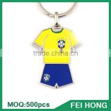 China Supplier blank souvenir jersey custom printed two sided key holder