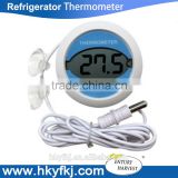 Digital refrigerator thermometer magnetic refrigerator temperature thermometer with 2pieces sucking disc (S-W10)