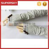 V-380 Wedding Fingerless Mesh Lace Wedding Dressing Bridal Glove Protection Sun Block Daily Gloves thumbnail-4
