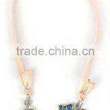 "It is a Boy" Metal Bookmarks With Ribbon, Made of Alloy and Crystal