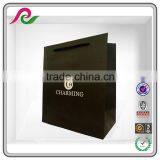 Luxury Black Custom Logo Printed Recyclable Paper Bag With Special Surface Texture thumbnail-2