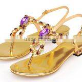 Fancy Girls Flat Slingback Sandal Shoes With Crystal Decorations thumbnail-5