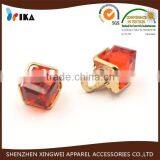 Small Size Red Diamond Decorative Button for Clothing