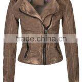 2014 New Style! Washed Andwater Dyed Cotton Jacket for Women thumbnail-1
