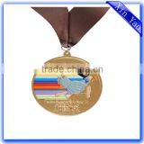 Factory Die Cast Zinc Alloy Gold Enamel Medal