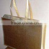 New 2016 Reusable Jute Non Woven Combination Shopping Bag thumbnail-2