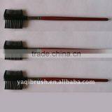 Eyebrow Comb and Lash Brush With Red Handle thumbnail-1