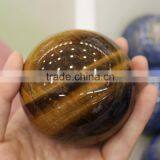 Natural Gemstones Yellow Tiger Eye Round Ball Spheres