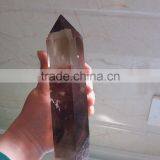 Large Natural Rock Smoky Quartz Crystal Point thumbnail-2