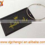 2015 PROMOTION Black Aluminum Luggage Tag With Printed Logo