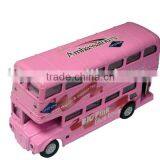1/72 Die Cast Pull Back Double Decker Toy Bus