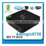 Android Dvb-t2 tv Box Amlogic 8726-mx 1G 8G Android 4.2 OS Dual Core tv Box thumbnail-3