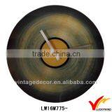Round Antique Iron Customized Decorative French Wall Clock Theme thumbnail-1