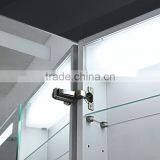 High Quality Led Illuminated Bathroom Mirror Cabinet With Shaver Socket and Tempered Glass Shelves thumbnail-4