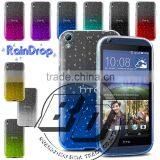 Wholesale Popular 3D Raindrops Gradient Color Style Transparent Soft TPU Case For HTC 626 Mobile Phone Case Cover