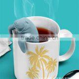 Convenience Silicone Manatea Tea Infuser Strainers Infuser Mana Leaf Filter Manatee Diffuser thumbnail-6
