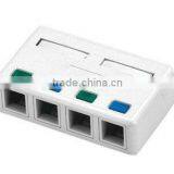 4 Ports Empty Surface Mount Box