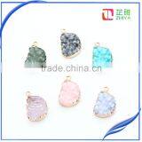 Hot Sale DIY Necklace Accesssory Wholesale Druzy Geodes Pendant for Women thumbnail-4