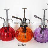 Colorful Pumpkin Shaped Watering Glass Pot With Pump Sprayer thumbnail-1