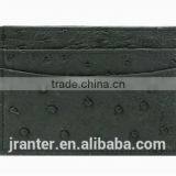 Hot Sale Design 100% Ostrich Leather Card Wallet Card Holder