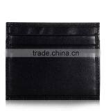 Simple Design Men's Card Holder Custom Cowhide Leather Credit Card Holder