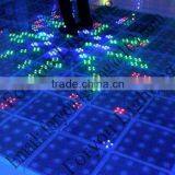 PC & Sub Control Disco DJ Wedding 192pcs SMD3528 RGB 3IN1 LED 4*4 Pixel Outdoor Waterproof Digital Interactive Dance Floor thumbnail-2