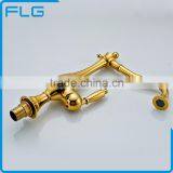 Contemporary Golden Rose Gold Kitchen Faucet Kitchen Taps Kitchen Mixer thumbnail-4