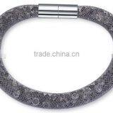 20 Mixed Color Mesh Stardust Bracelet , Magnet Clasp Bracelet Mesh Bracelet for Woman thumbnail-4