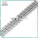 New Fashion Wide Silver Bracelet thumbnail-1