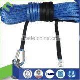 8mm x 30m UHMWPE synthetic winch rope with hook thimble sleeve packed as full set