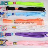 Cheapest Colorful Cartoon Fabric Shoelaces ,various Color,Welcome OEM thumbnail-1