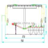 Double Compartment Bulker Cement Truck Trailer , Bulk Cement Tank Trailer thumbnail-6