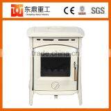 Multi Fuel Type Wooden Burning Stove/fireplace Heater HF905UCE Ivory White Colour thumbnail-1