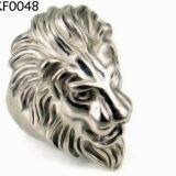 Casting Lion Rings Titanium Steel Mens Gothic Brand Rings thumbnail-1