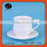 Ceramic Material Hot New Products for 2015 White Ceramic Ice Cream Cup Coffee Cup Set thumbnail-1