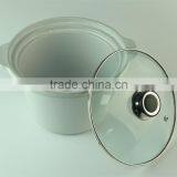 White Serveware Porcelain Serving Soup Tureen With Clear Lid thumbnail-2