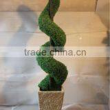 Wholesales Artificial Boxwood Spiral Indoor Artificial Trees, Spiral Topiary Tree thumbnail-4