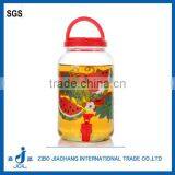 1 Gallon Decorating Beautiful Glass Sun Tea Jar With Plastic Tap Carring Loops thumbnail-3