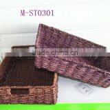 Willow Handmade Disposable White Wicker Tray thumbnail-4