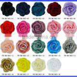 Beautiful Posh Decorative Handmade Fabric Poney Flowers for Dresses and Headband thumbnail-1