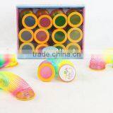 Hot Sale Plastic Colorful 3D Rainbow Spring LED Light Toys Educational Classic Toys/promotional Toys Raibow Circle thumbnail-1
