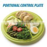 3-compartment Meal Prep Plastic Microwave Portion Control Plates Section Divided Dish With Air Vented Lids thumbnail-2