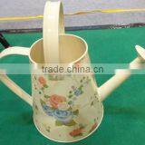 Holiday GiftFloral Pattern Garden Decoration/Zinc Flower Planter Pot & Watering Can/Garden Metal Pot/_Balcony Decoration thumbnail-1