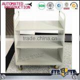 Metal Modern Library 3 Laryers Mobile Book Cart in Stock thumbnail-6