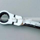 Hydraulic Combination Pipe Torque Ratchet Wrench Chorme Plated Spanner Repairing Tools Kit Flexible Head thumbnail-2