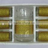 JK003 7pcs Glass Drinking Set With Deco thumbnail-2