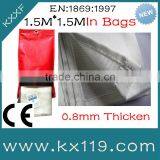 100%Fiberglass EN1869/1991 0.8mm 1.5M*1.5M White Fire Safety Blanket thumbnail-1