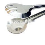 Heat Resistant Kitchen Accessories 9'' Stainless Steel Barbecue BBQ Clip, Food Tong, Salad Tongs thumbnail-5