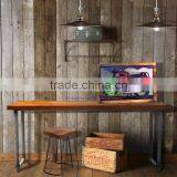 Furniture Console Table Industrial Style Combination Metal and Teak Wood thumbnail-1