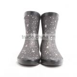 Fabric Rain Boots With Flower Fabric Upper thumbnail-2